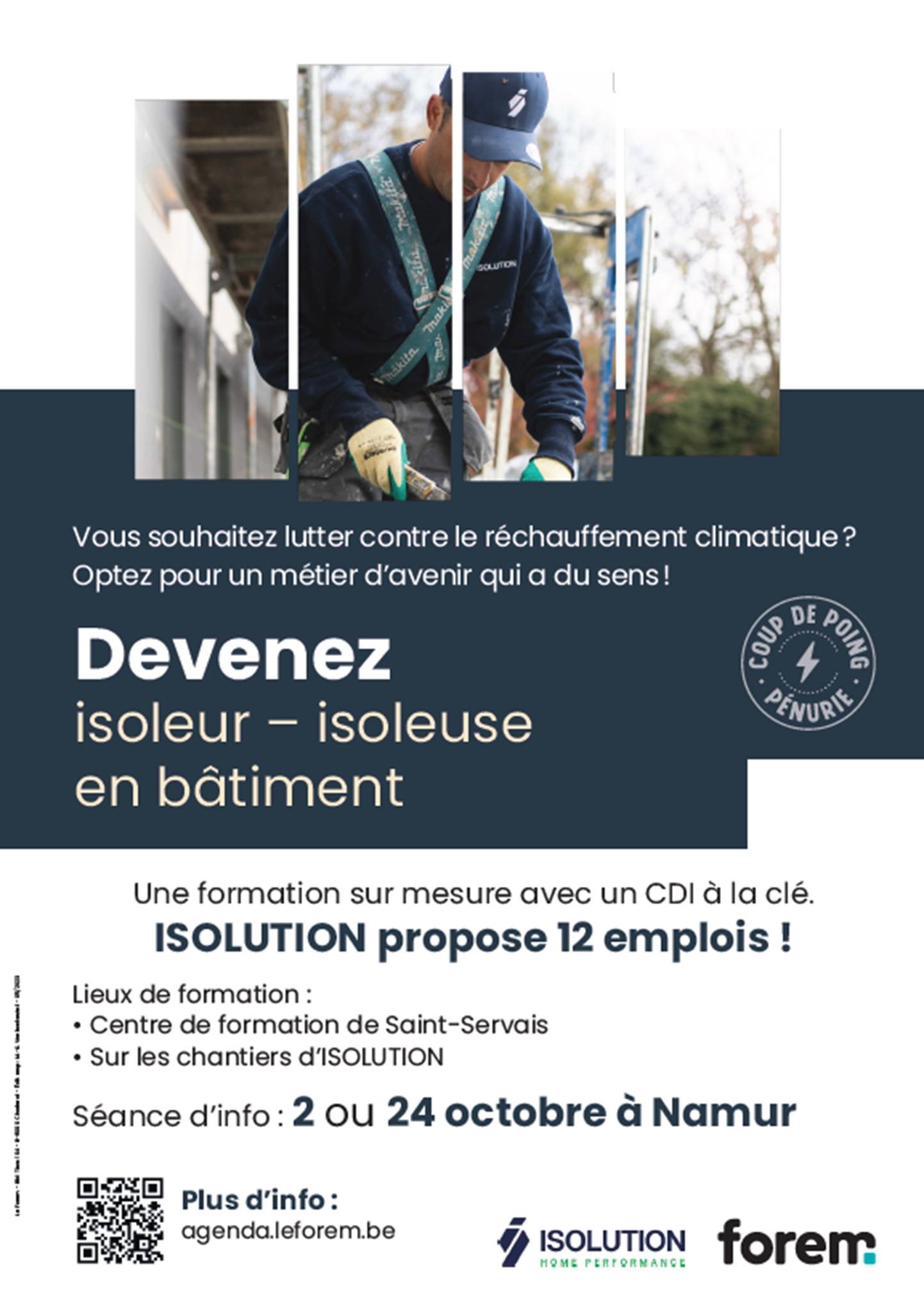 Formation Isoleur-isoleur en bâtiment - 12 emplois à la clé