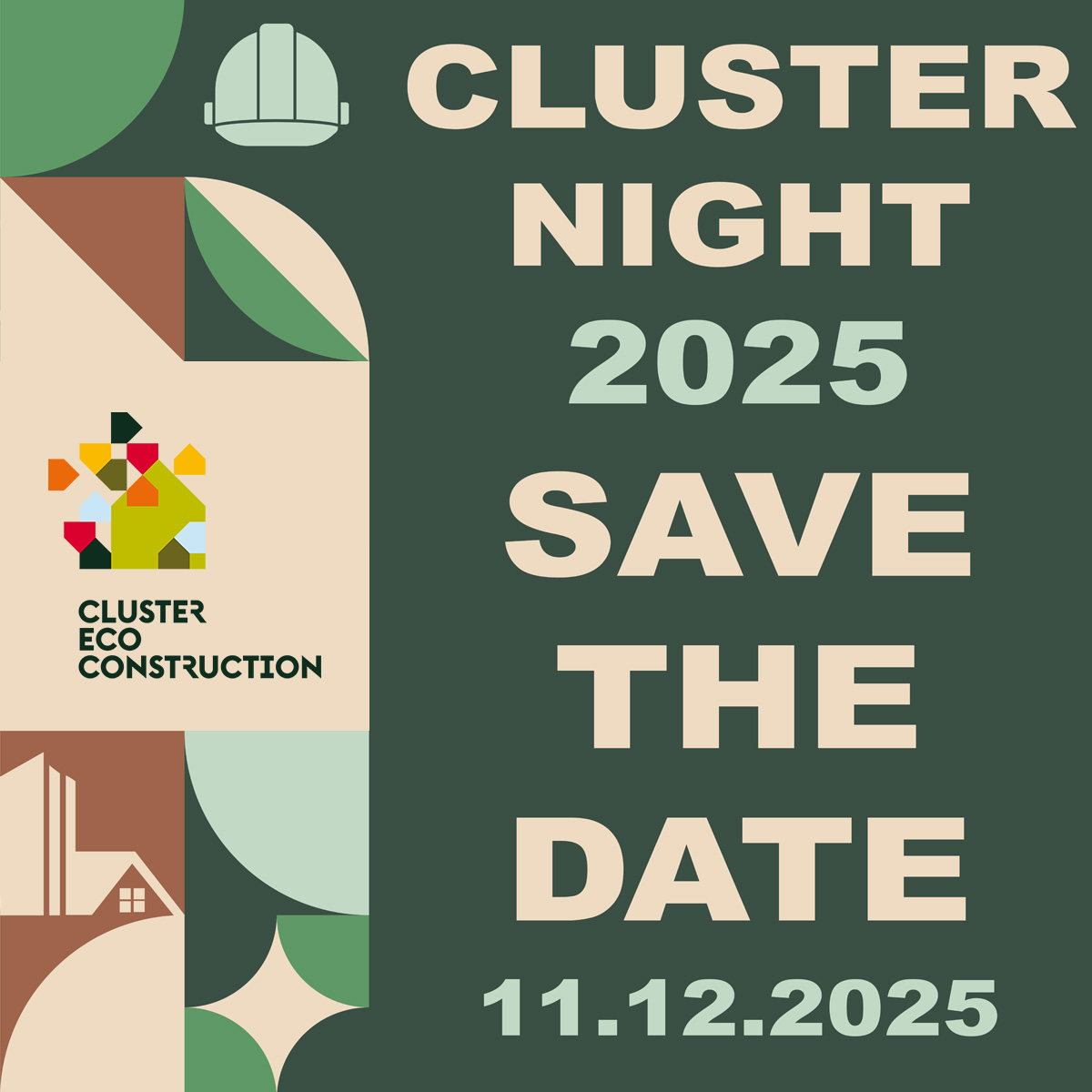 Affiche Cluster Night 2025 - 11 décembre - SAVE THE DATE !