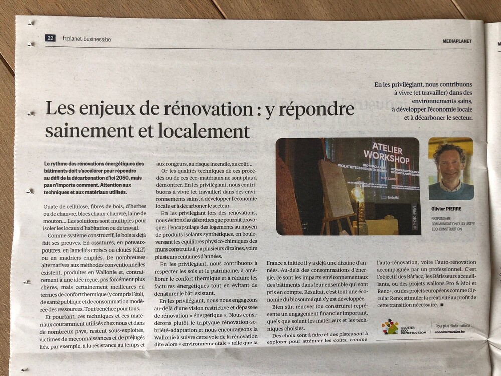 Les enjeux de rénovation : y répondre sainement et localement