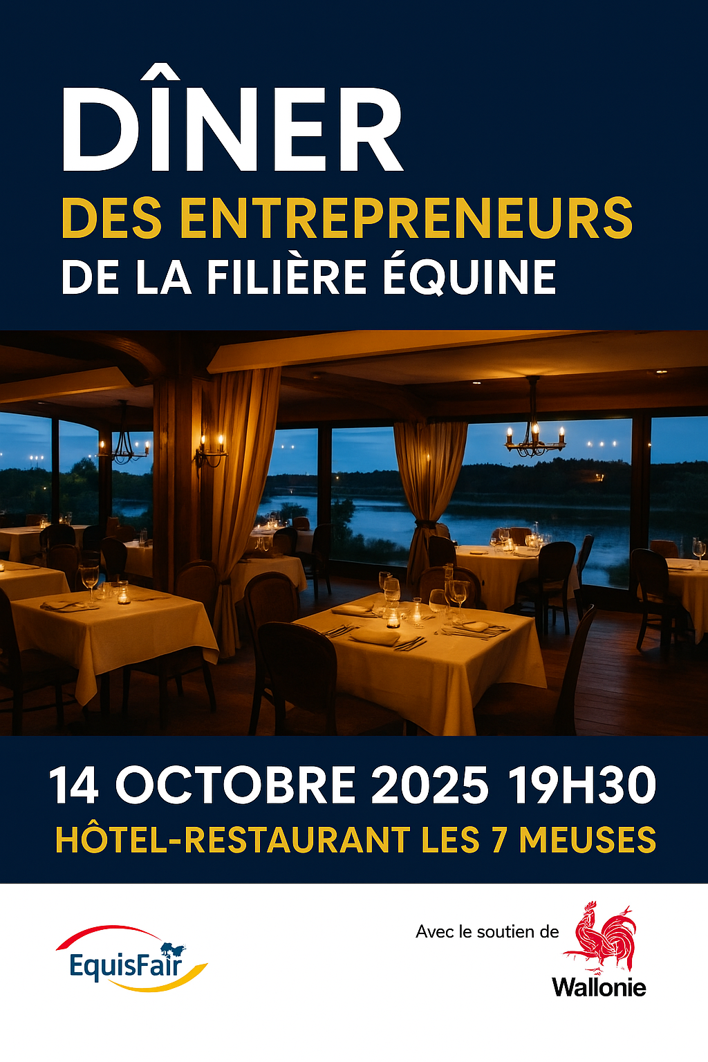Affiche Dinner for entrepreneurs in the equine sector 2025