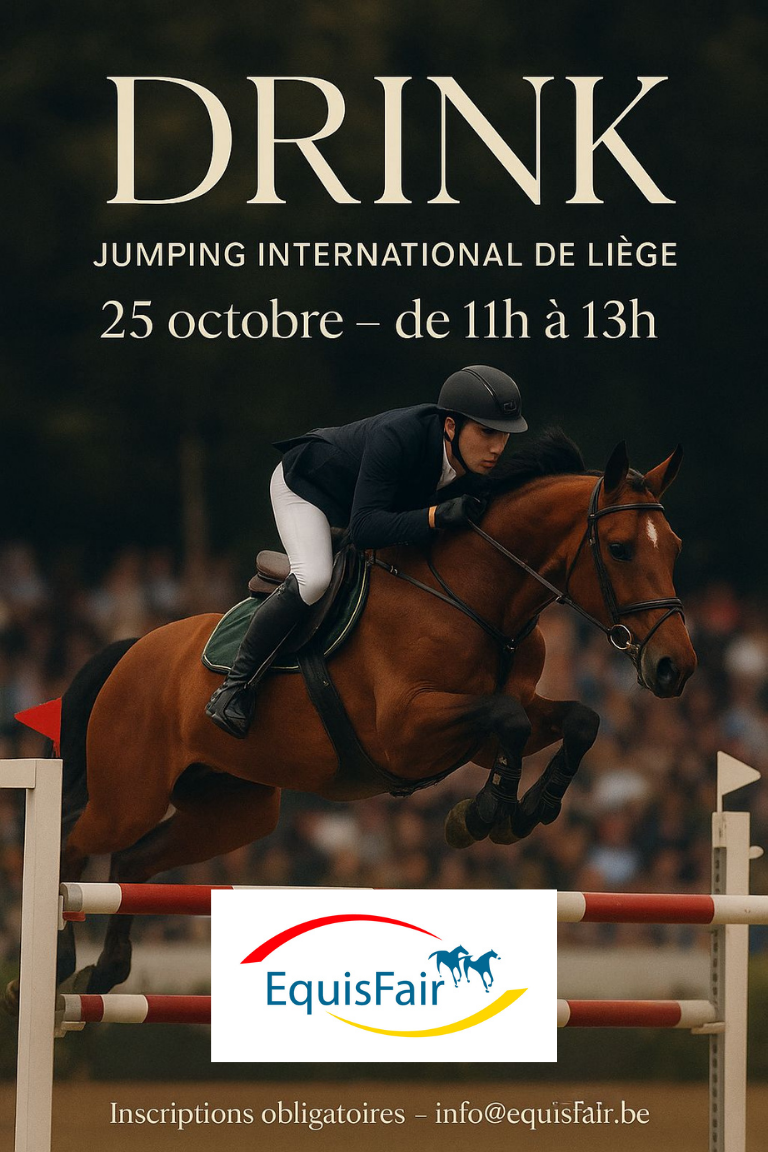 Affiche Drink de Networking au Jumping International de Liège