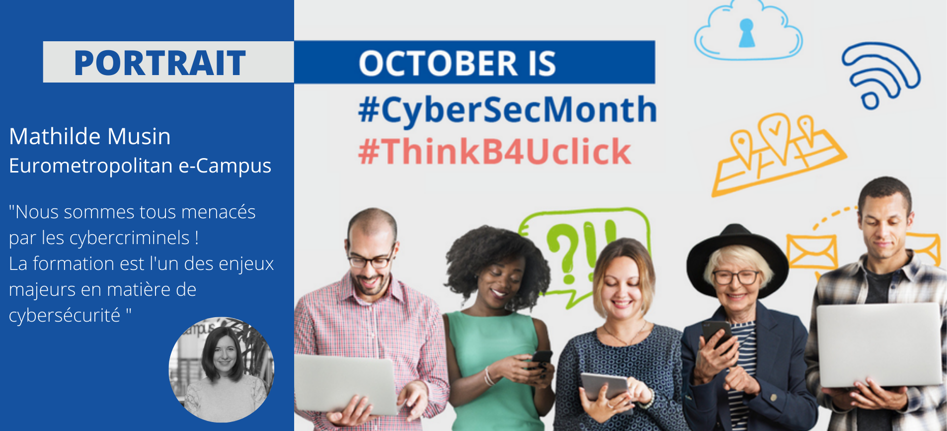 #CyberSecMonthPortrait: Mathilde Musin, Eurometropolitan e-Campus