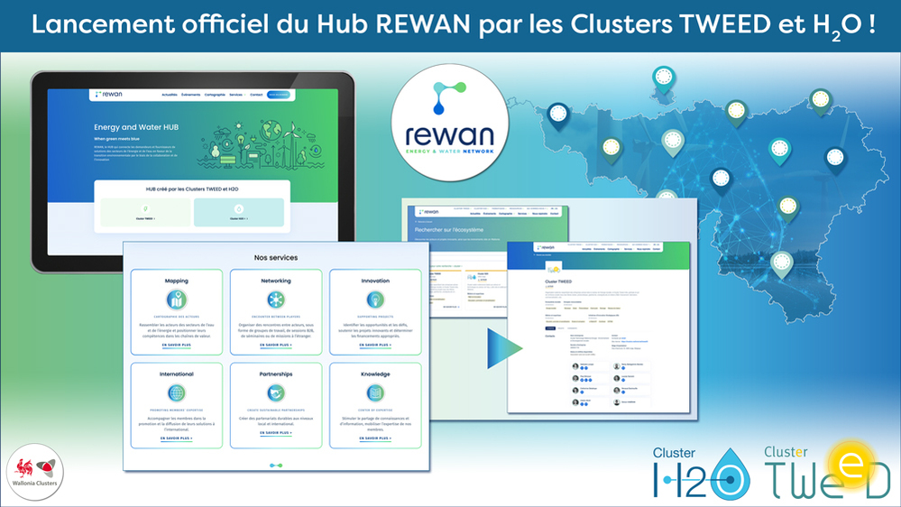 Lancement officiel du Hub REWAN par les Clusters TWEED et H2O !                   