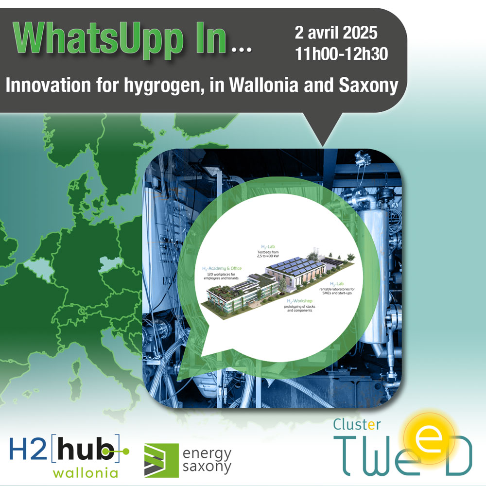 Affiche Webinaire • What’s Up in Saxony… regarding innovation for Hydrogen • 02 Avril 2026