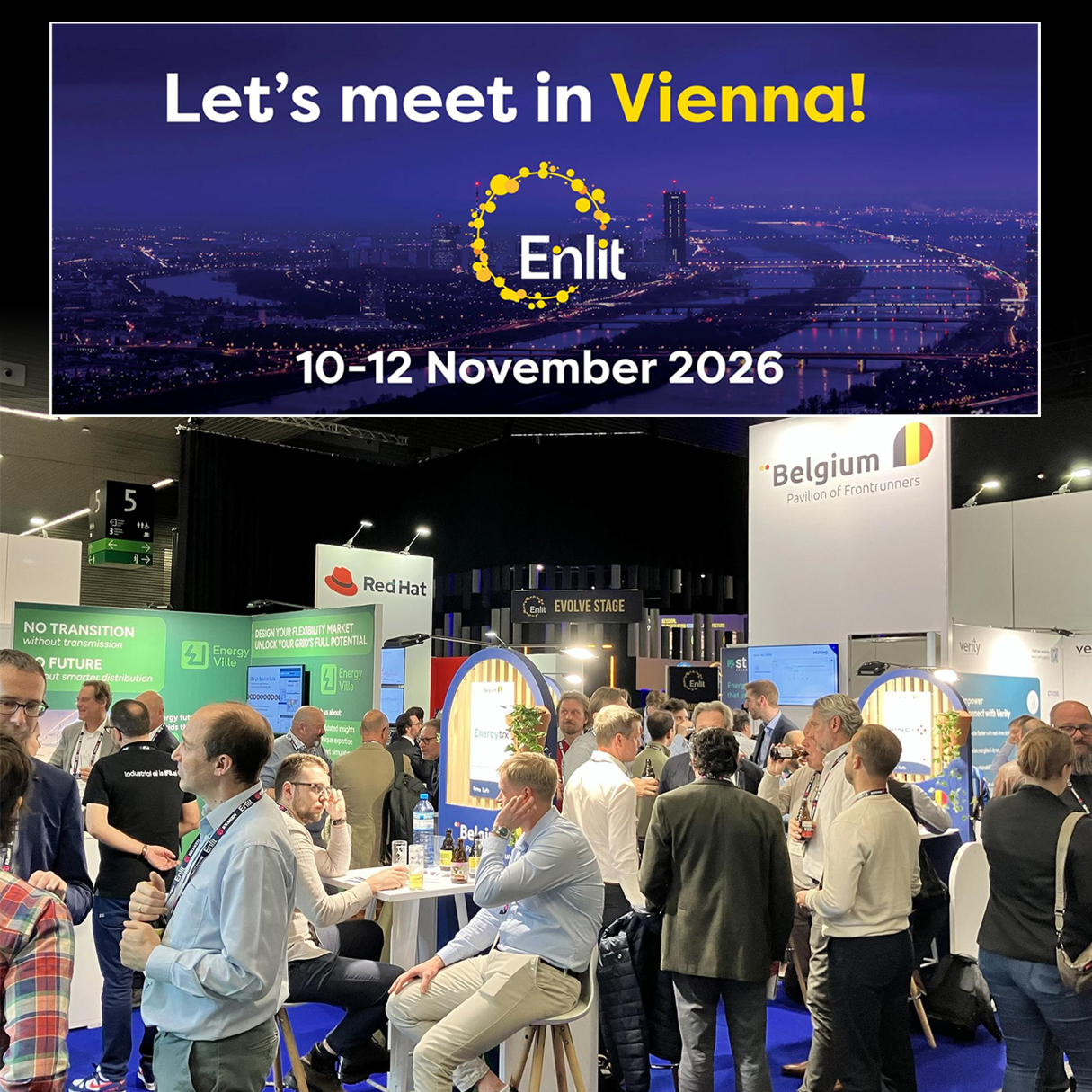 Affiche Join ENLIT 10/11/2026 with Belgian Energy FrontRunners