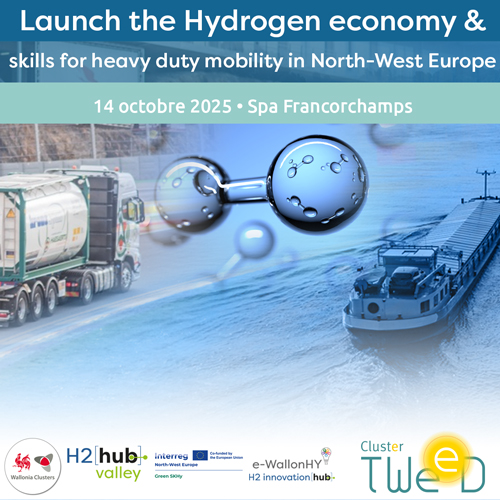 Affiche Launch the Hydrogen economy & skills for heavy duty mobility in North-West Europe • 14 octobre 2025