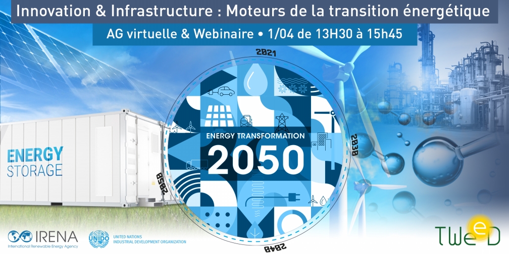 Feedback : AG virtuelle & Webinaire 'Innovation et infrastructure - Moteurs de la transition énergétique' | TWEED - 01 avril 2021