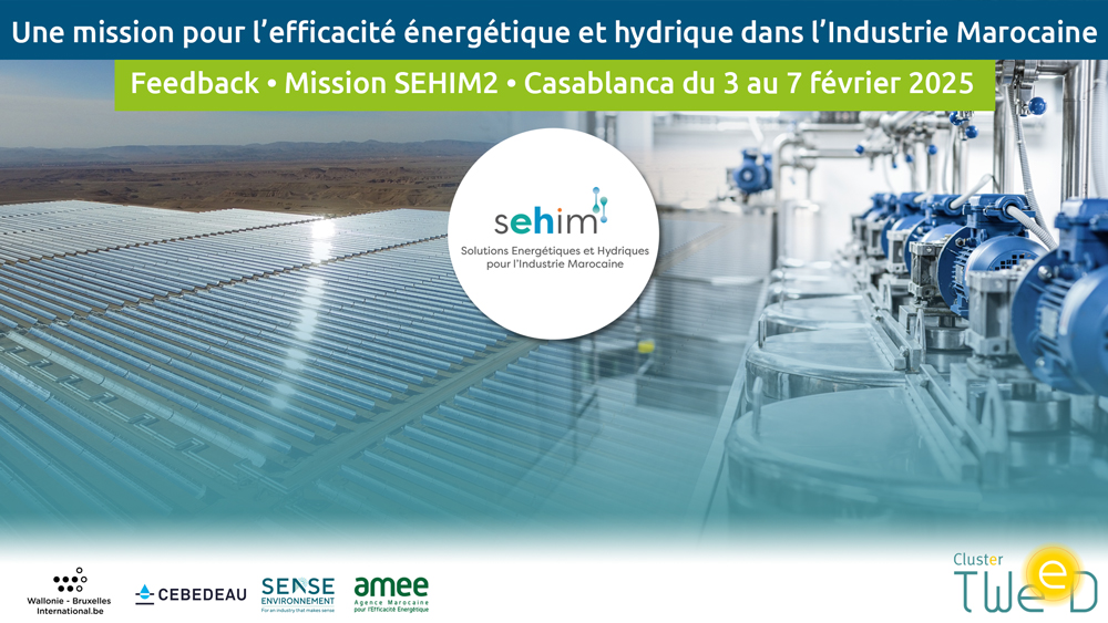 SEHIM2  – Une mission pour l’efficacité énergétique et hydrique dans l’Industrie Marocaine